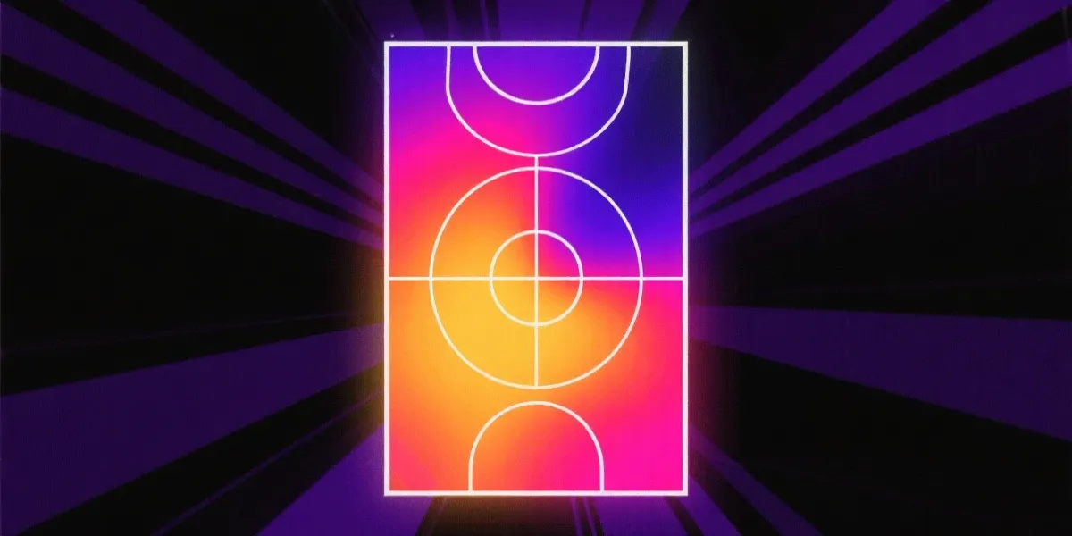 投篮分布热区示意