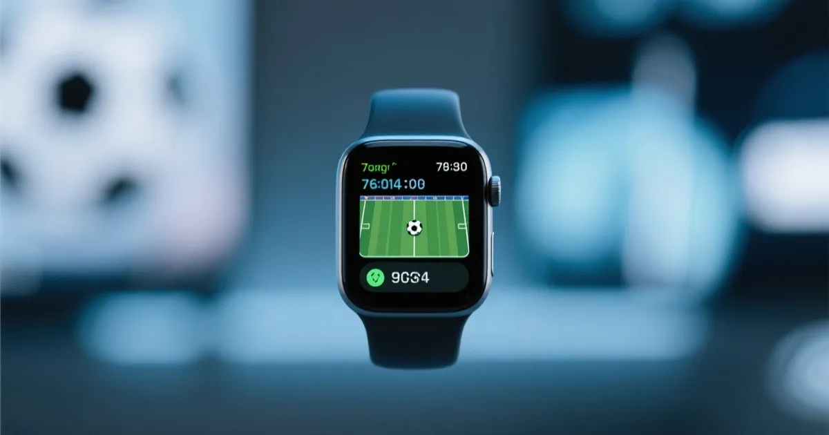 智能手表显示足球比赛比分通知